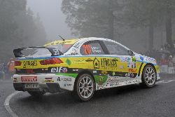 Alberto Meira en el pasado Rali de Canarias 2013